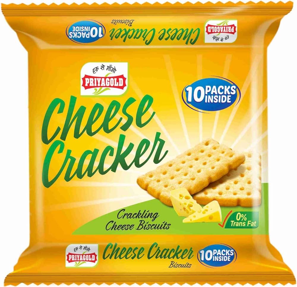 PRIYA GOLD CHEESE CRACKER (BOX)(60PCS) MRP-10